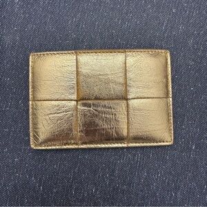 Bottega Veneta Gold Key & Card Holder